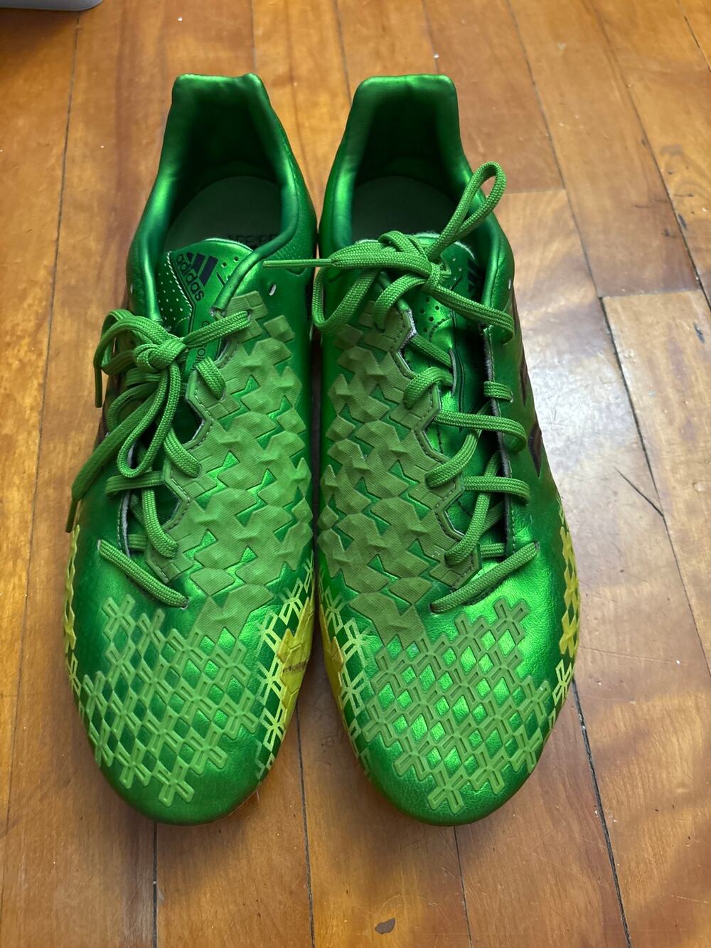 Adidas Mens Rare Predator LZ TRX FG Q21649 Green Soccer Cleats Shoes~US 11.5